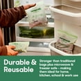 thumbnail image 3 of Home Compostable Resealable Sandwich Bags, Microwave & Freezer Safe, Organic Food Storage Container, 60 Count, 3 of 5