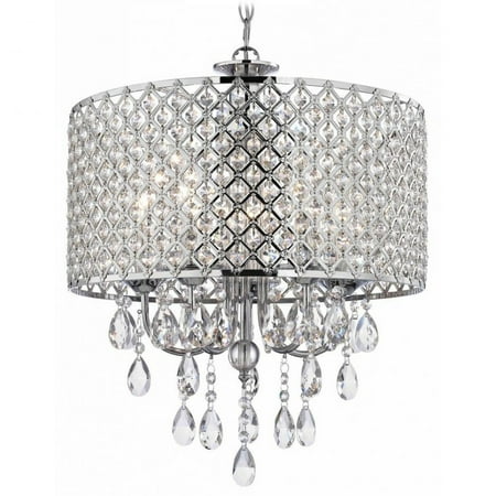 Drum Chandelier Crystal 4 Lights Modern Ceiling Lighting Fixture Drum Chandelier Crystal 4 Lights Modern Ceiling Lighting Fixture Pendant Lamp