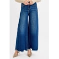 thumbnail image 2 of I AM A FASHION JUNKY RISEN Full Size High Rise Ankle Wide Jeans Plus Size (DARK, 1XL), 2 of 5