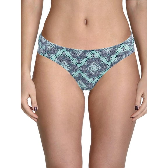Jessica Simpson Womens Mojave Printed Shirred Swim Bottom Separates