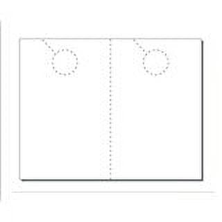 Print-Ready Door Hangers (5-1/2" x 8-1/2"), 2-UP, Perforated for Separation on 8-1/2" x 11" White 65lb Cover Paper - 250 Sheets (500 Hangers)