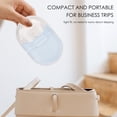 thumbnail image 6 of DODAMOUR 2 Pack Travel Soap Case, Portable Soap Container with Lid, Plastic Leakproof Bar Soap Holder Dish for Traveling, Camping, Gym, Bathroom (White, Blue), 6 of 6