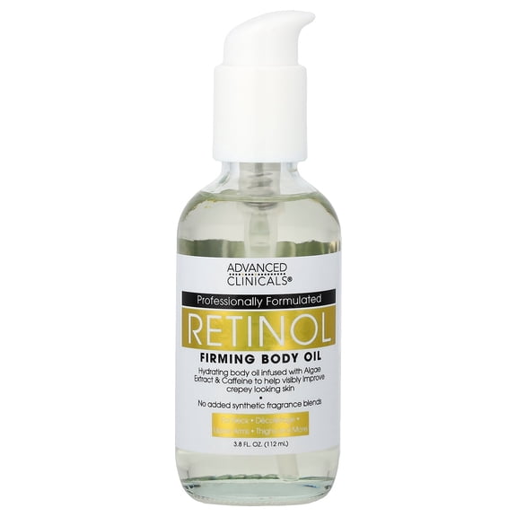 Advanced Clinicals Retinol Firming Body Oil, 3.8 fl oz (112 ml)