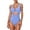 Purple, variant on Womens One Piece Swimsuit with Tummy Control, V-Neck High-Cut Monokini in Solid Colors for Comfortable and Stylish Beach Wear