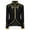 Black, variant on Caqnni Men Fashion Velvet Sequins Pattern Suit Jacket Blazer Dinner Party Wedding Blazer Suit Jacket (3XL,Blue)