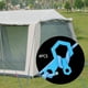 thumbnail image 2 of Paquete de 4 unidades de hebillas de ajuste antideslizantes de 3 agujeros para cuerda de viento, ideales para acampar. azul, 2 of 9