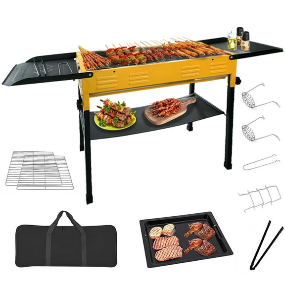 Portable Charcoal Grill, Folding Camping Grills for Hibachi Stainless Steel