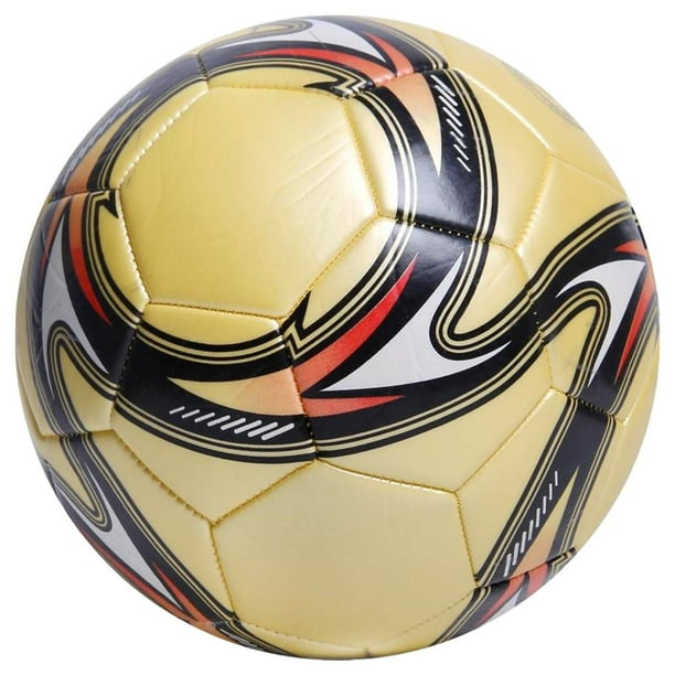 Balón de fútbol tamaño 5 tamaño oficial para niños balón de entrenamiento PVC ligero interior Amarillo