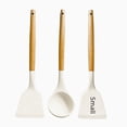 thumbnail image 3 of Espátula de silicona con mango de madera, espátula para cocinar, sartén antiadherente, utensilios de cocina para el hogar, utensilios de cocina de silicona blanca, olla, cuchara, 3 of 6