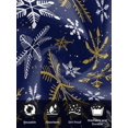thumbnail image 7 of Christmas Yellow Snowflake Cloth Napkins Set of 4 Reusable Dinner Napkins, Winter Xmas Blue Simple Cocktail Napkin Washable Table Napkins for Wedding/Holiday Party/Baby Shower 20"x20", 7 of 7