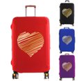 thumbnail image 2 of Luggage Cover Suitcase Protector Pattern Heart Printing Thicker Elastic Dust Cover To 18-32 Inch Trolley Case Travel Accessories blue XL, 2 of 6