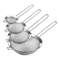 thumbnail image 1 of Juego Coladores Cernidores Escurridor Acero Inoxidable 4pcs Plata, 1 of 5