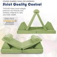 thumbnail image 6 of Tolead Play Couch for Kids with Imaginative Furniture, Toddlers, Green，6 pieces, 6 of 9
