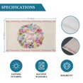 thumbnail image 6 of Happy Easter Placemats Set of 6, Spring Flower Pastoral Butterfly Retro Beige Placemats for Dining Table, Place Mats for Kitchen Tabletop, Waterproof Wipeable Dining Table Mats Set, 6 of 9