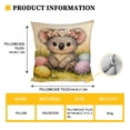 thumbnail image 1 of Easter Pillow Covers for Decorative Throw Pillows for Men Women 18X18 Inch Blank White Polyester Pillowcase for Drawing, 1 of 5