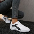 thumbnail image 3 of Sneakers for Women Fashion Splice Suede Antislip Skate Shoes Classic Vintage Trainers Tennis Shoes Casual Flat Walking Shoes White Size 9.5, 3 of 8
