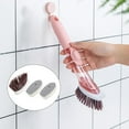 thumbnail image 3 of Dispensador de jabón a presión, juego de cepillos de limpieza para cocina, cepillo para fregar y lavar. Rosa con 3 cabezas, 3 of 9