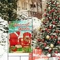 thumbnail image 5 of Warmest Wishes Christmas Red Chair Tropical Decorative House Flag, Xmas Coastal Nautical Beach Home Yard Garden Outdoor Decor, Winter Ocean Holiday Large Outside Decoration Double Sided 28 x 40, 5 of 6