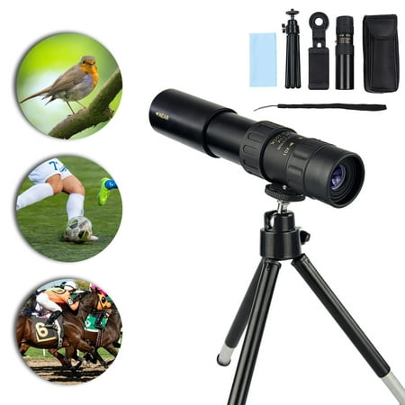 eYotto 4K 10-300X40mm Monocular Telescope Portable Thermal BAK-4 Monocular with Tripod and Camera Clip for Outdoor Hunting Watch Bird