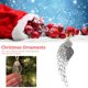 thumbnail image 5 of Decoración de ala de ángel adorno para árbol de Navidad duradero 108x38mm regalo Ideal para habitación, 5 of 8