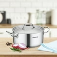 thumbnail image 5 of Korkmaz Gastro Proline 4.5 Liter Stainless Steel Low Casserole with Lid in Silver, 5 of 5