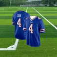 thumbnail image 3 of Camiseta de fútbol americano de Buffalo, ropa deportiva, camisetas de equipo de entrenamiento, Bill Allen, número 10, serie de números impresos en 3D, las camisetas más vendidas, 3 of 4