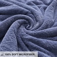 thumbnail image 2 of Kebury 6 Pack Bath Towels Set, 27"x55" Bath Sheets Towels Set For Adults, Mid-size Bathroom Towel Ultra Soft Microfiber Quick Dry Highly Absorbent Shower Towel Spa Hotel Use (Purple Blue), 2 of 6