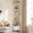 White- 5 Tiers, variant on HIGDBFE 6-Tier Corner Shelf with LED Light and Fabric Drawer, 75" Tall Corner Bookshelf for Small Spaces, Rustic Brown