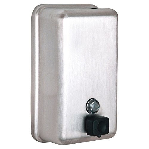 Alpine Industries Distributeur de Savon en Acier Inoxydable pour Montage Mural Vertical Acier Inoxydable (Vertical)