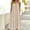 *Beige, variant on ClodeEU Women's Spaghetti Strap Pleated Midi Dress,Casual Loose Fit Flowy Summer Sundress Beige,Women's Plus L