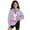 Axolotl Floral Violet, variant on COEQINE Girls Quarter Zip Pullover Sweatshirt, Long Sleeve Loose Fit Pullover with Collar, Machine Washable Polyester Sweatshirt for Kids 13-14 Years Old, Colorful Leopard Print