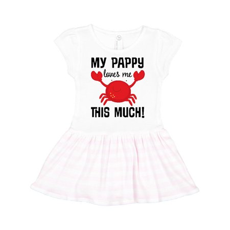 

Inktastic My Pappy Loves Me gift Gift Toddler Girl Dress