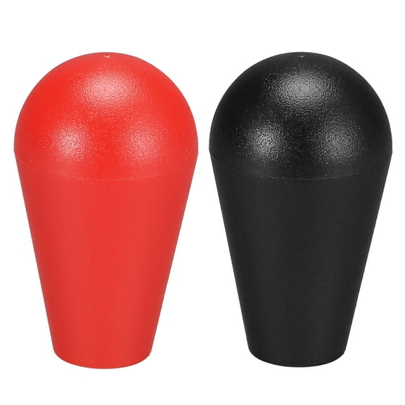 Uxcell Ellipse Oval Joystick Rocker Ball Top Head Handle American Type Arcade Game DIY Parts Replacement Red Black 2Pcs