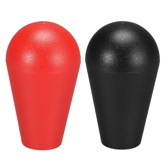Unique Bargains Ellipse Oval Joystick Rocker Ball Top Head Handle American Type Arcade Game DIY Parts Replacement Red Black 2Pcs