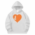 thumbnail image 5 of Kids Girls Boys Halloween Pullover Hoodie Unisex Fleece Top Jacket PE School Sweat Hoodie Casual Fashion White 9-10 Years, 5 of 5