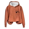 thumbnail image 6 of Ounisa Women's Fall Winter Print Front Back Hooded Long Sleeve Sweatshirt Top Soft Breathable Lightweight Cozy Pullover, 6 of 6