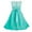 Turquoise, variant on iEFiEL Girls Floral Lace Bodice Ball Gown Wedding Party Pageant Maxi Dress