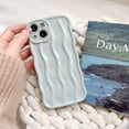 thumbnail image 4 of ORUYROP Designed for iPhone 11 Case,Water Ripple Pattern Curly Wave Frame Soft Cute Phone Cover for Men Women Girls, Milky Green, 4 of 6