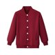 thumbnail image 2 of Chaquetas y abrigos casuales sin capucha de manga larga Chaqueta de béisbol de color sólido para niños Ropa de abrigo para niños y niñas Chaqueta superior de primavera para niños Sudadera con capucha, 2 of 7