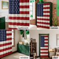 thumbnail image 6 of Shower Curtain, American Flag on Wood Plank Waterproof Shower Curtain Set with Hooks for Bathroom Showers,Stalls and Bathtubs,72x72In Vintage Red Blue Stripe Star, 6 of 9