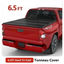 TOPRONE Hard Tri-Fold Tonneau Cover Fits 2007-2021 Tundra with 6.5ft (78.7in) Truck Bed w/ track system | On Top |