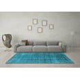 thumbnail image 3 of Ahgly Company Indoor Rectangle Oriental Light Blue Industrial Area Rugs, 2' x 4', 3 of 4