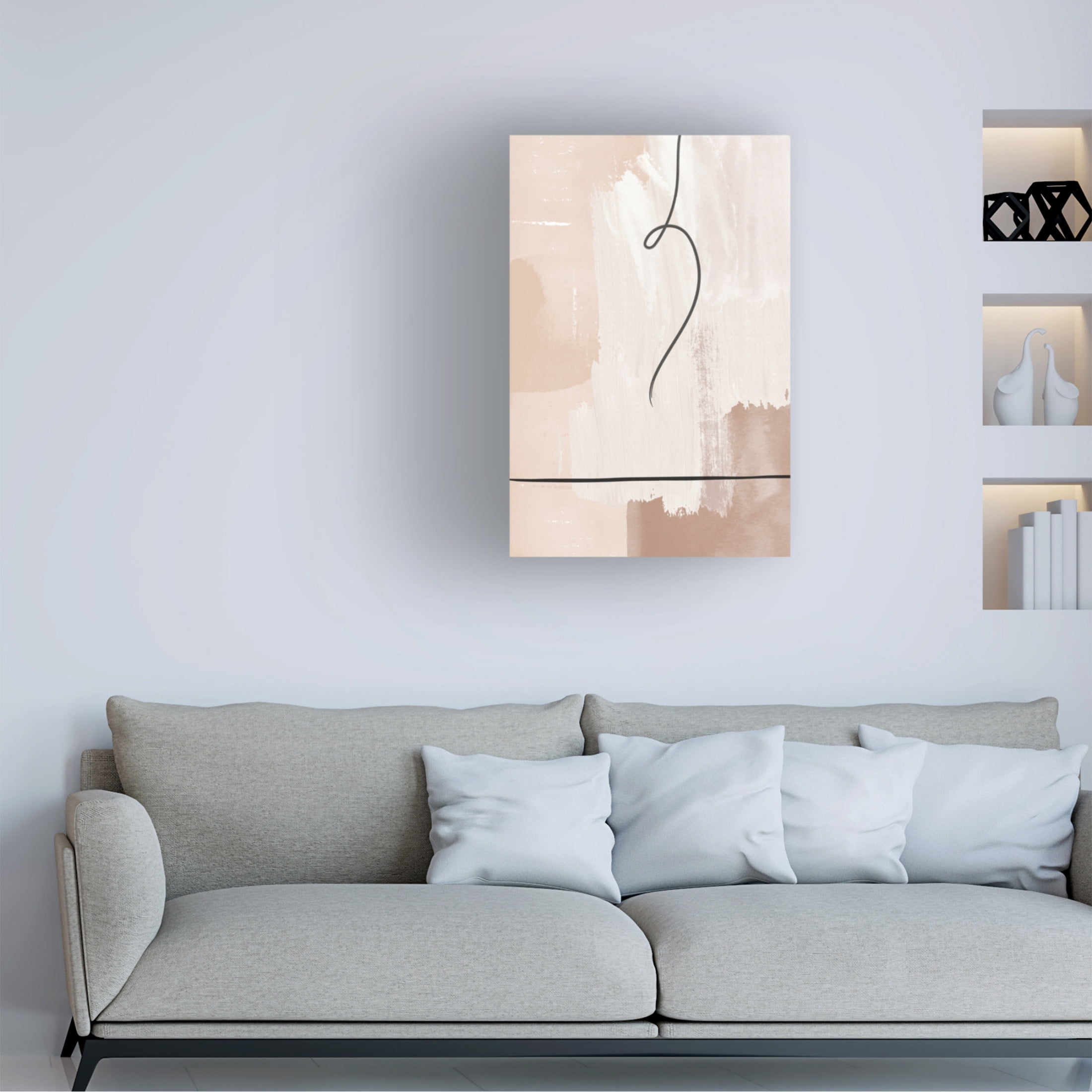Trademark Fine Art Sally Ann Moss Creamy 3 Canvas Wall Art