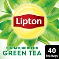 thumbnail image 2 of Lipton Signature Blend Green Tea Bags, Unsweetened Teabags for Hot or Iced Tea with Caffeine and Flavonoids, 40 Count, 2 of 8