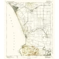 thumbnail image 3 of USGS 15x17 Black Modern Framed Museum Art Print Titled - Redondo California Sheet - USGS 1896, 3 of 5
