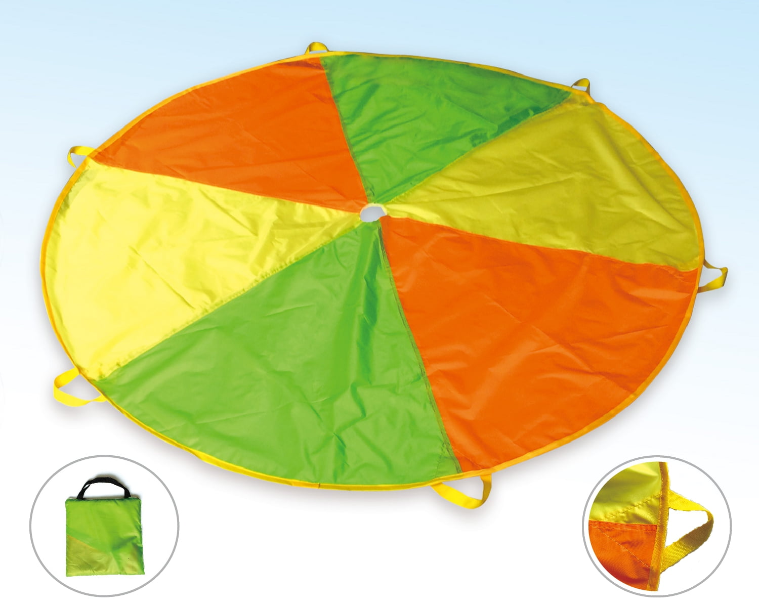 Details about   POCO DIVO 12-Foot Play Parachute Kids Canopy Children Wind Tent With 8 Handles 