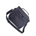 thumbnail image 2 of Jumpingount Bolsa de almuerzo portátil con cremallera, bolsas de papel de aluminio para alimentos, tela Oxford, almacenamiento de Picnic aislado, Bolsas de mensajero y de hombro Negro, 2 of 6