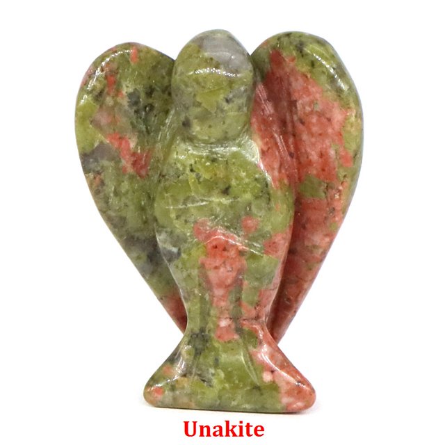 Estatua de ángel de la guarda de 1,5 pulgadas, amatista natural, cuarzo rosa, cristal curativo, figura tallada, decoración del hogar, artesanía de piedra, adorno para habitación