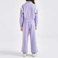 thumbnail image 7 of Kiijoy Big Girls Sports Tracksuit Zip Up Sweatshirt Sweatpants Outfits, Sizes 12-13, 7 of 7