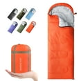 thumbnail image 5 of FAIRYLAND Sleeping Bags for Adults Teens Kids with Compression Sack Portable and Lightweight for 3-4 Season Camping, Hiking,Waterproof, Backpacking and Outdoors（Orange）, 5 of 7